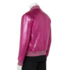 INTERLACING WOVEN LEATHER BOMBER JACKET