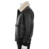 BLACK AVIATOR LEATHER JACKET