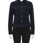 A premium navy blue suede leather jacket women edition featuring a luxury tailored fit and handmade blue suede jacket womens craftsmanship.