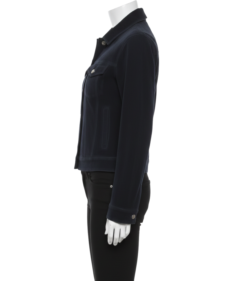 A premium navy blue suede leather jacket women edition featuring a luxury tailored fit and handmade blue suede jacket womens craftsmanship.