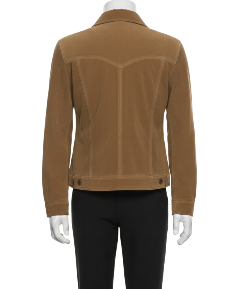 A premium brown suede jacket women featuring a luxury tailored fit and handmade brown womens suede jacket craftsmanship.