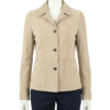 A premium ashy beige suede leather jacket women edition featuring a luxury tailored fit and handmade real suede jacket womens craftsmanship.