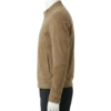 A premium handcrafted cognac suede leather jacket for men featuring a Mens Suede Leather Jacket design.