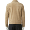 A premium handcrafted tan suede leather jacket for men featuring a Mens Suede Leather Jacket design.