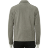A premium handcrafted greyish brown suede leather jacket for men featuring a Mens Suede Leather Jacket design.